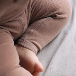 Play Wool Pointelle Leggings - Burnt Rose -marmar copenhagen shop mariafranck 13