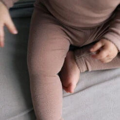 Play Wool Pointelle Leggings - Burnt Rose -marmar copenhagen shop mariafranck 14