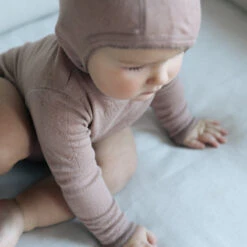 Hoody, Wool Pointelle Beanie - Burnt Rose -marmar copenhagen shop mariafranck 5