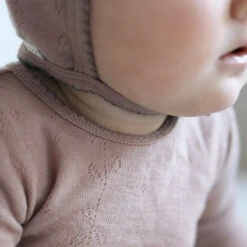 Hoody, Wool Pointelle Beanie - Burnt Rose -marmar copenhagen shop mariafranck 6